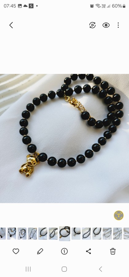 Vėrinys "Gold teddy"